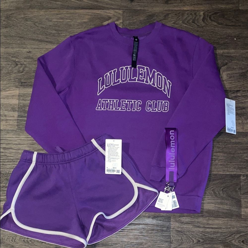 NWT Lululemon Athletica College Purple Cute Oversized 3 Piece Gift Set in size M